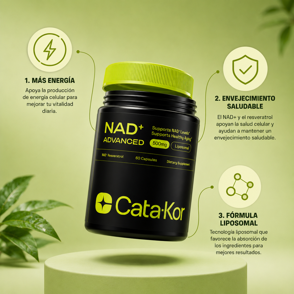 Cat-Kor: Suplemento dietetico,Apoya energía celular y envejecimiento saludable.